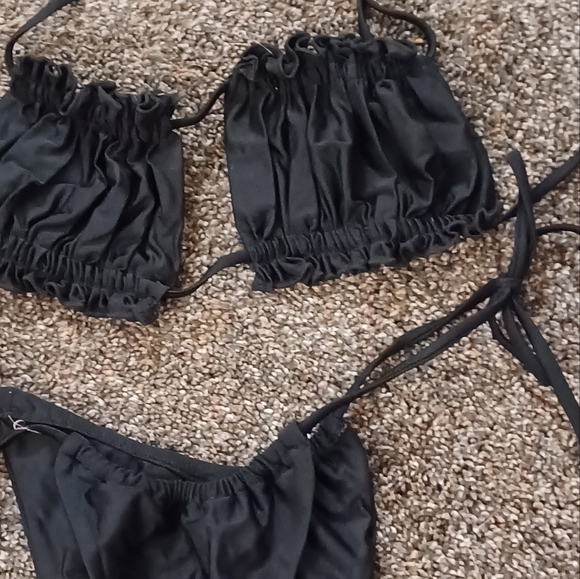 Black Ruched Bikini - Picture 2 of 2